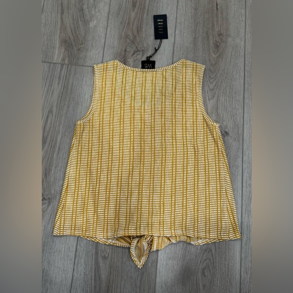 W5 Yellow Striped Women's Top - Picture 7 of 7